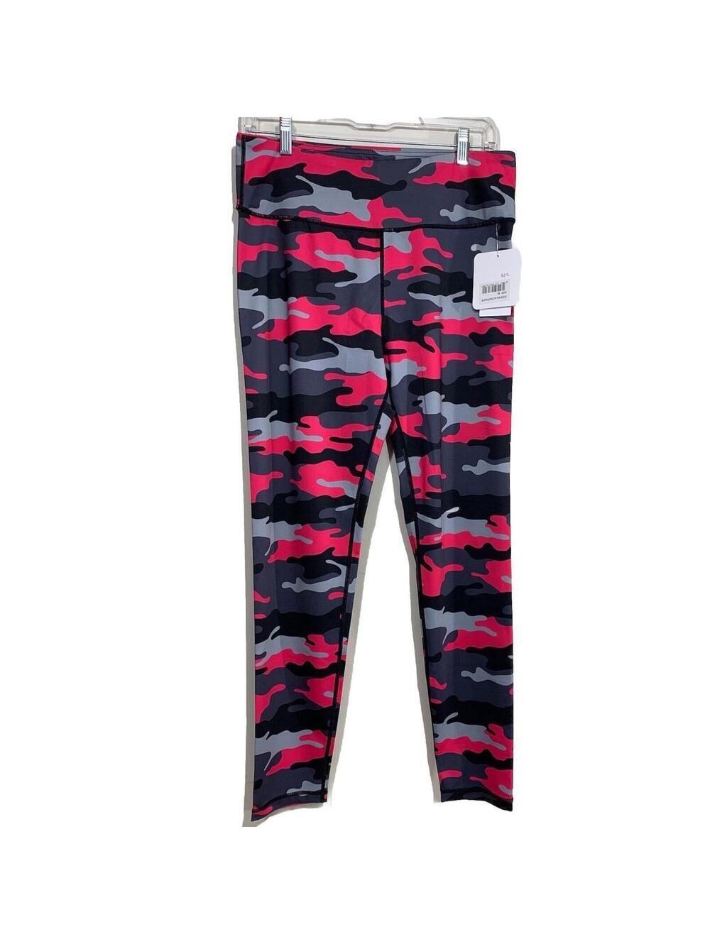 Yelete Active Leggings Women XL Pink Grey Black Camo High Rise Stretch Athletic